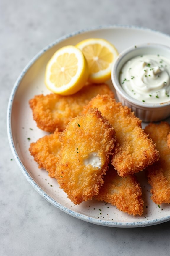 beer battered haddock with tartar