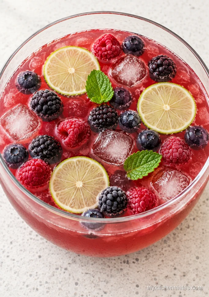 Berry Ginger Ale Punch