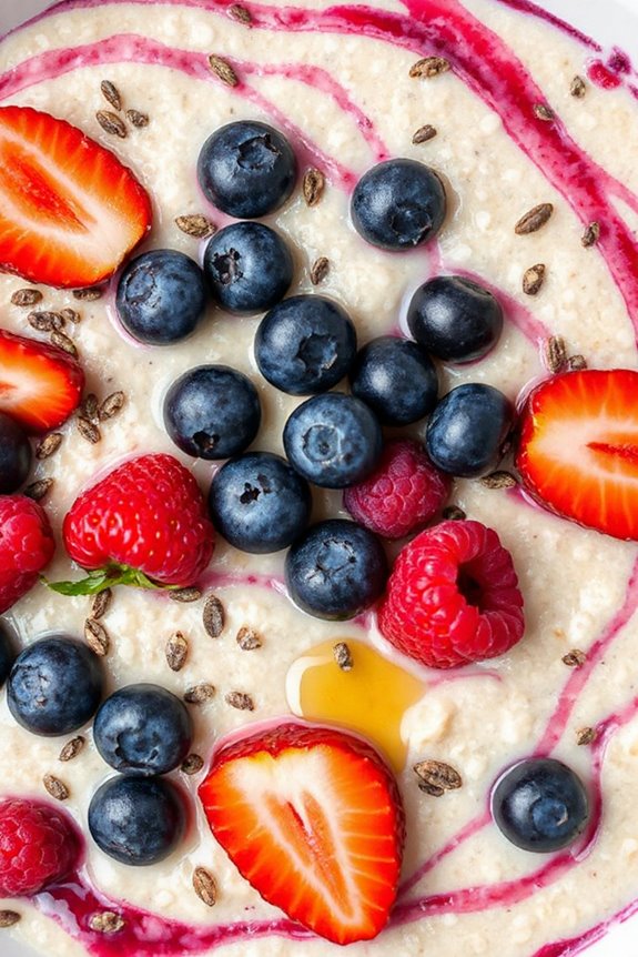 berry chia oatmeal delight