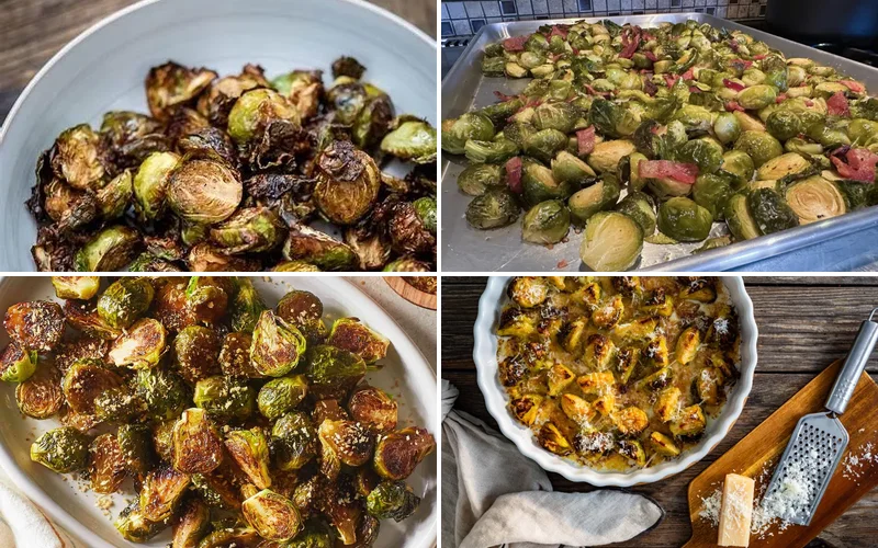 6 Brussels Sprouts Recipes That'll Make You Actually Crave Veggies best-brussel-sprout-recipe collage
