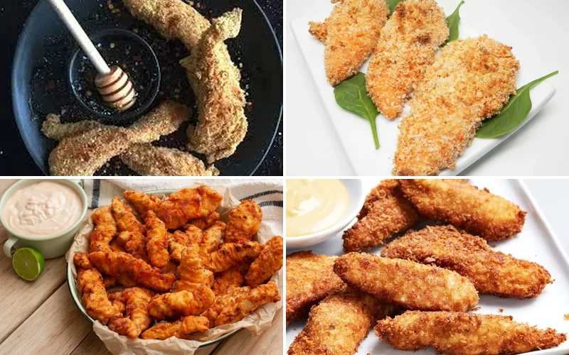 10 Crispy Chicken Finger Recipes That Will Make Your Kids Beg for Seconds best-chicken-finger-recipe collage