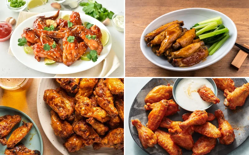 10 Best Chicken Wings Recipes That Will Put Your Local Wing Spot to Shame best-chicken-wings-recipes collage
