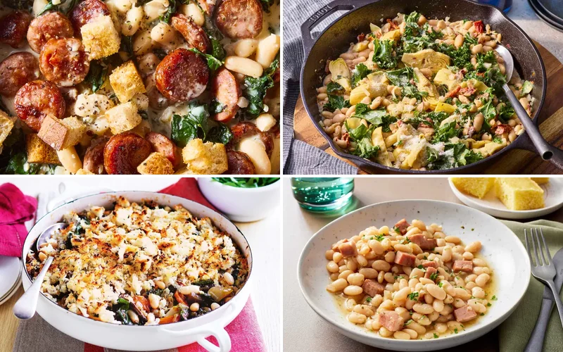 10 Great Northern Bean Recipes That'll Make You Forget Canned Beans Exist best-great-northern-bean-recipe collage