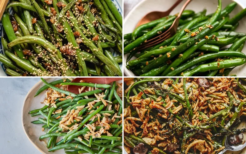 10 Green Bean Recipes That Will Transform Your Side Dish Game Forever best-green-bean-recipe collage