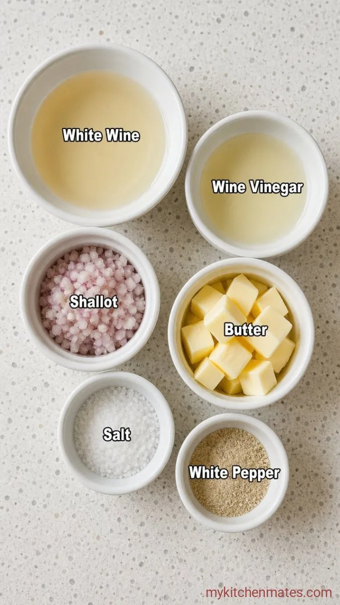 Silky Beurre Blanc Sauce (Ready in 10 Minutes) Ingredients