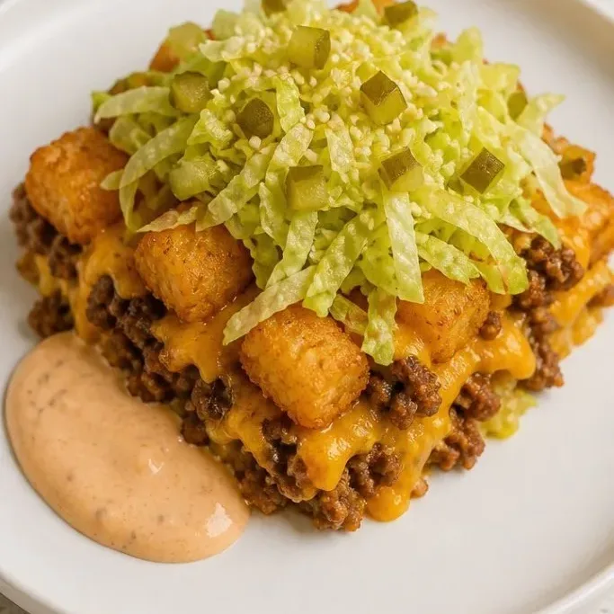 Easy Big Mac Tater Tot Casserole Big Mac Tater Tot Casserole