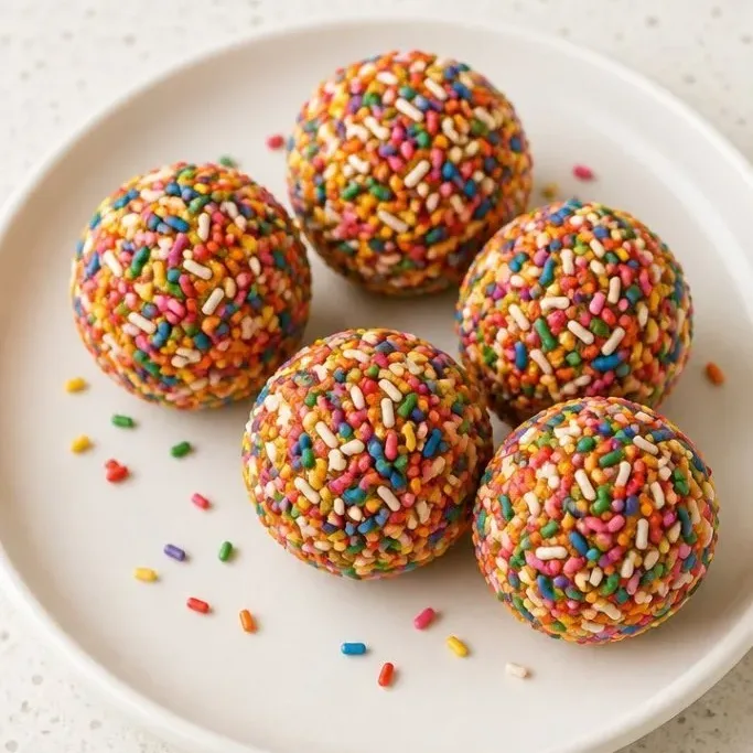 No-Bake Birthday Cake Protein Balls Birthday Cake Protein Balls