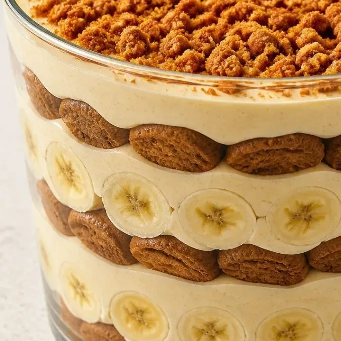 No-Bake Biscoff Banana Pudding (20-Minute Dessert) Biscoff Banana Pudding