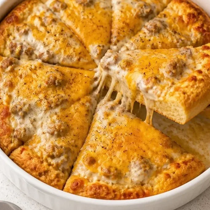 Biscuits And Gravy Pizza