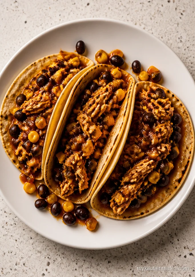 Black Bean and Corn Chicken Tacos