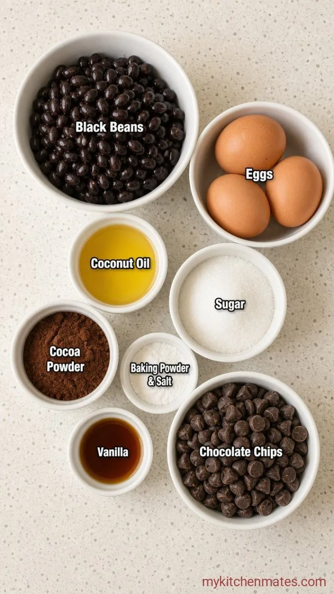 Fudgy Flourless Black Bean Brownies Ingredients