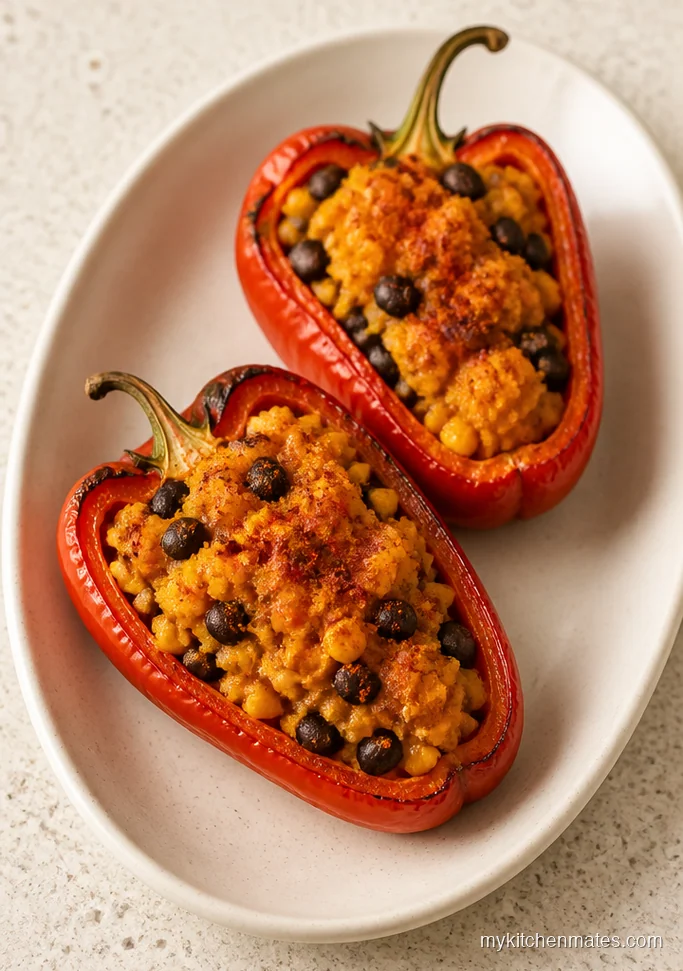 10 Low Calorie Pumpkin Recipes for Cozy Nights In Black Bean Pumpkin Stuffed Peppers