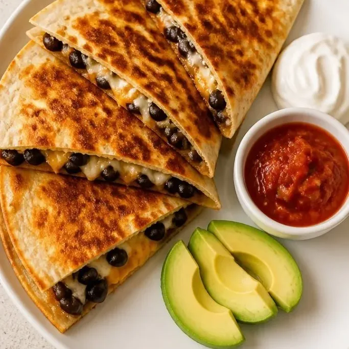 15-Minute Crispy Black Bean Quesadillas Black Bean Quesadilla