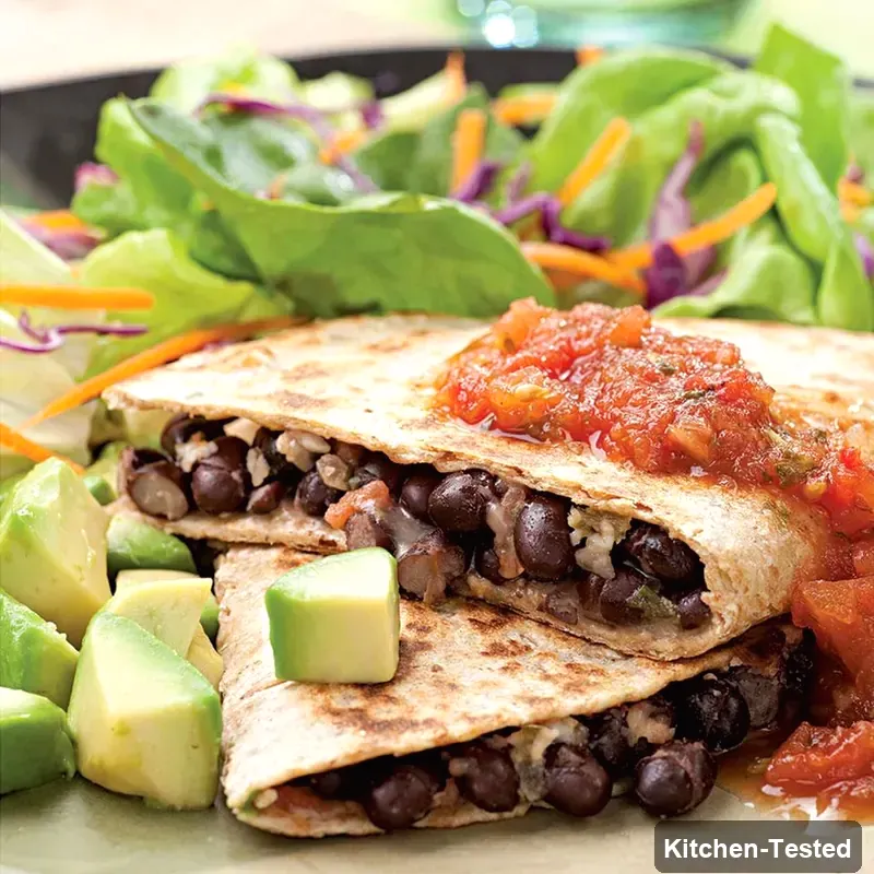 Black Bean Quesadillas black bean quesadillas