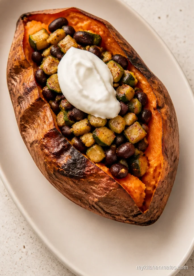 Black Bean Stuffed Sweet Potatoes
