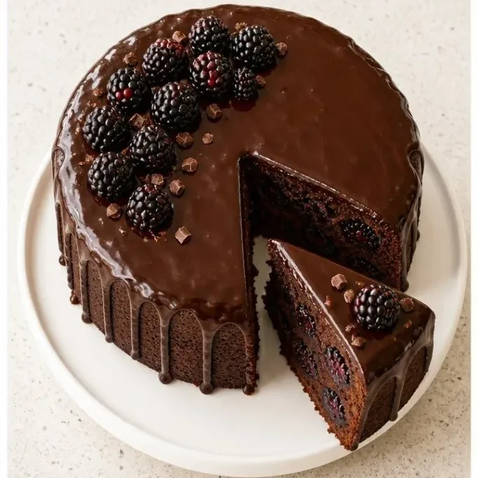 Blackberry Chocolate Cake