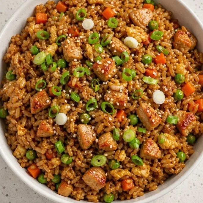 Crispy Blackstone Chicken Fried Rice (Ready in 20 Minutes) Blackstone Chicken Fried Rice