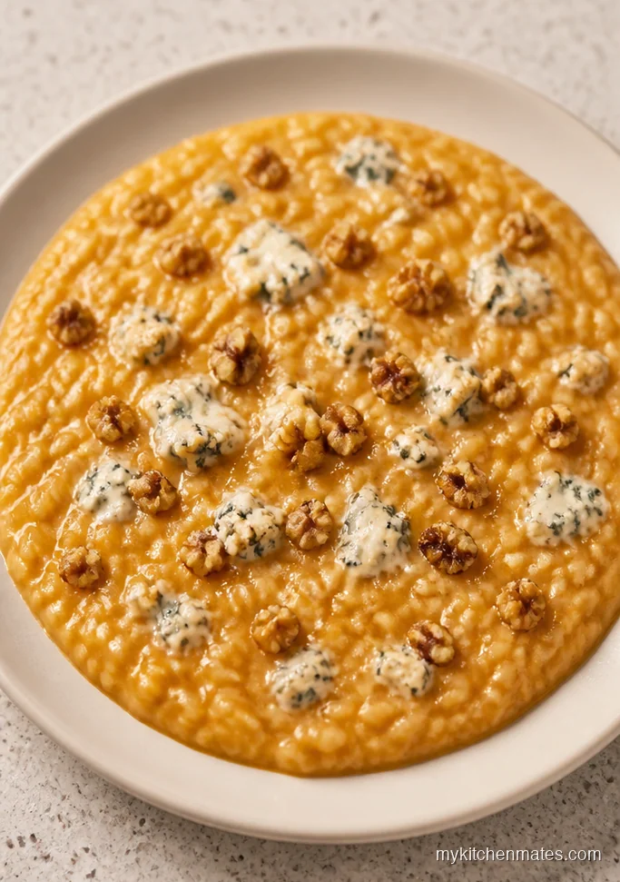 10 Butternut Squash Risotto Recipes for Cozy Meatless Dinners Blue Cheese and Walnut Butternut Squash Risotto
