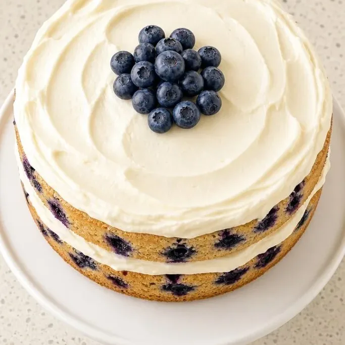 Blueberry Birthday Cake