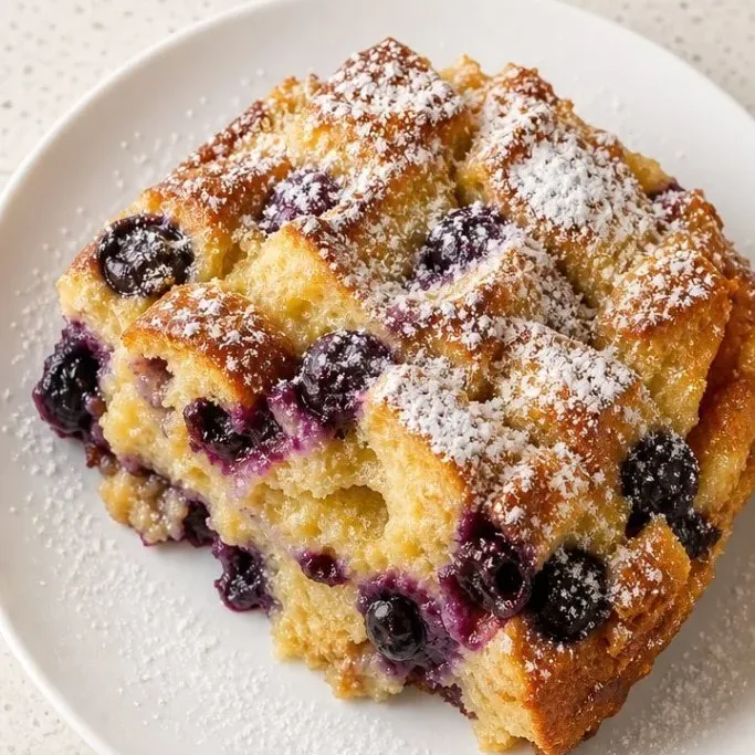 Blueberry Bread Pudding
