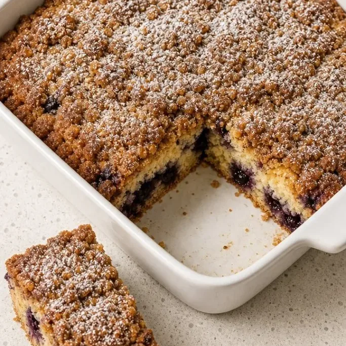Blueberry Coffee Cake with Brown Sugar Crumble Blueberry Coffee Cake