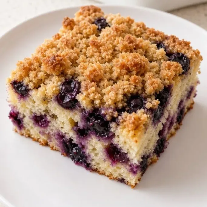 Tender Blueberry Coffee Crumb Cake with Buttery Streusel Topping Blueberry Coffee Crumb Cake