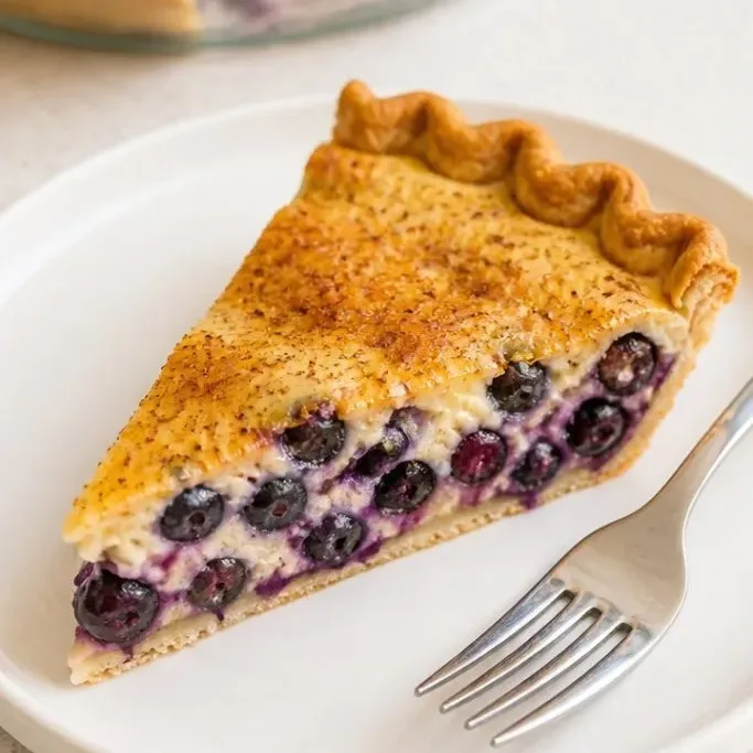 Blueberry Custard Pie