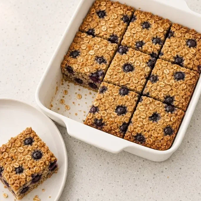 Blueberry Oatmeal Breakfast Bars