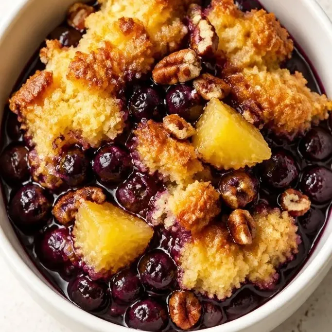 Blueberry Pineapple Dump Cake