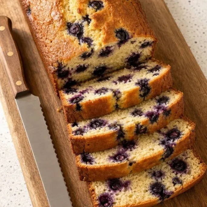 Easy Blueberry Quick Bread (No Mixer Needed) Blueberry Quick Bread