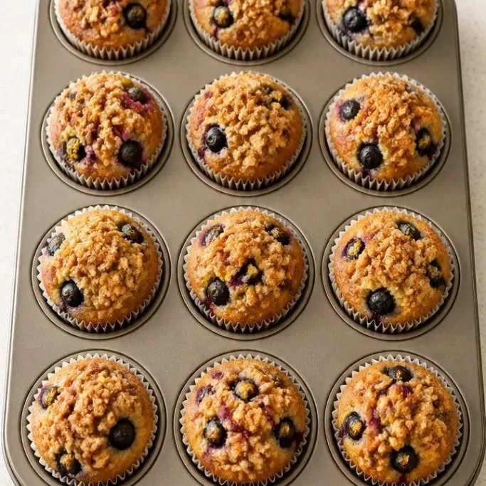 Tall, Buttery Blueberry Streusel Muffins Blueberry Streusel Muffins