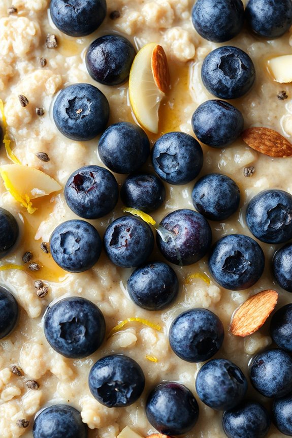 blueberry lemon zest oats