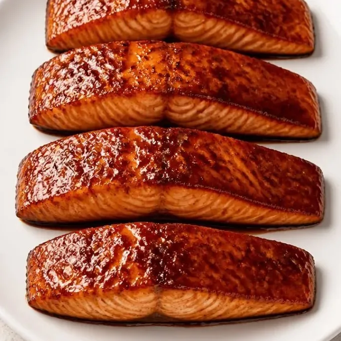 Bourbon Glazed Salmon