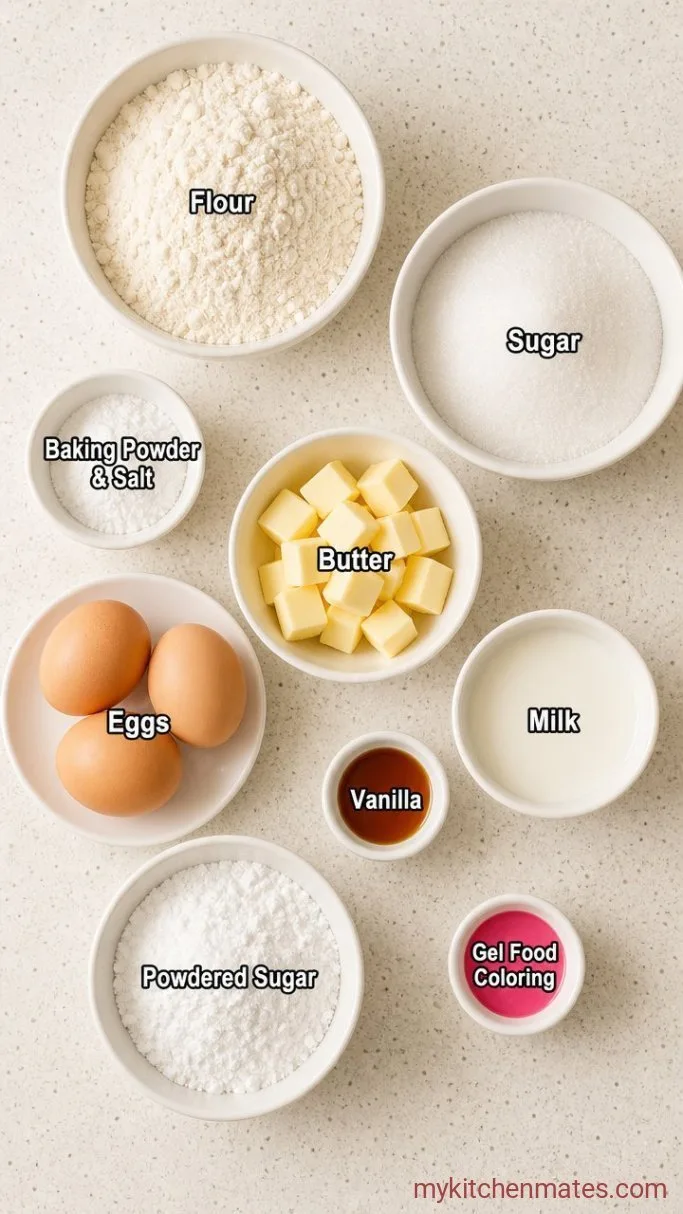 Bow Birthday Cake Ingredients
