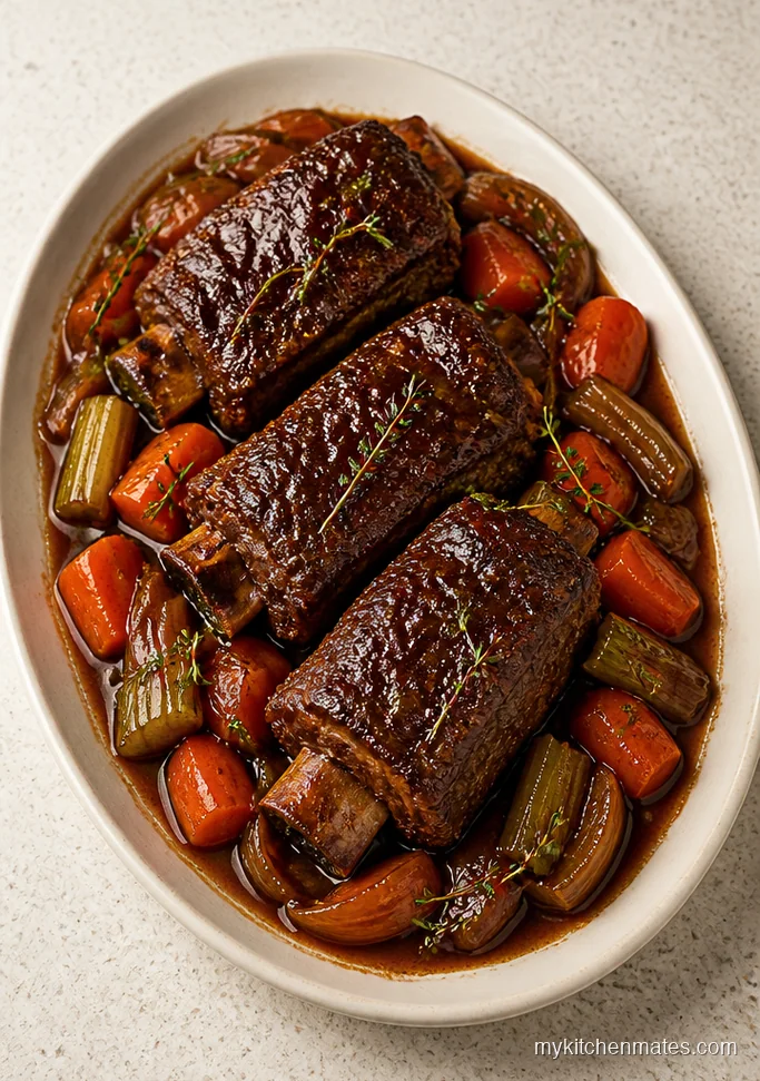 Braised Beef Short Ribs with Vegetables
