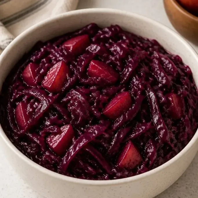 Braised Red Cabbage with Apple Braised Red Cabbage