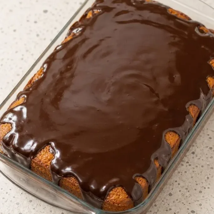 Moist Blender Brazilian Carrot Cake with Fudgy Chocolate Topping Brazilian Carrot Cake