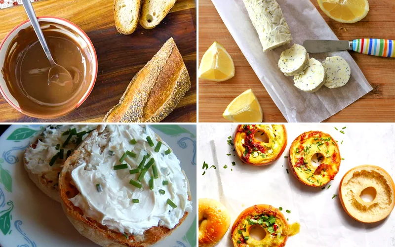 25 Creative Bagel Toppings That Beat Regular Cream Cheese breakfast bagel ideas featured