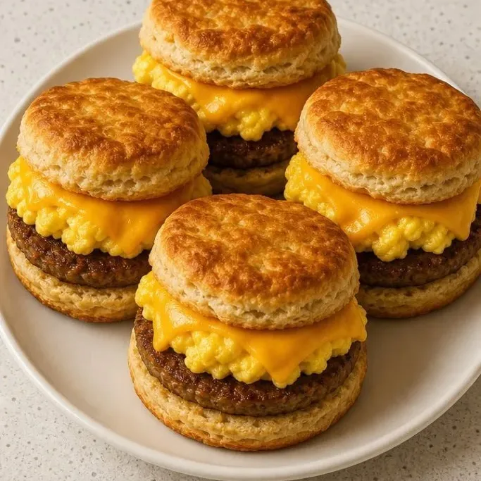 Flaky Buttermilk Biscuit Breakfast Sandwiches Breakfast Biscuits Sandwich