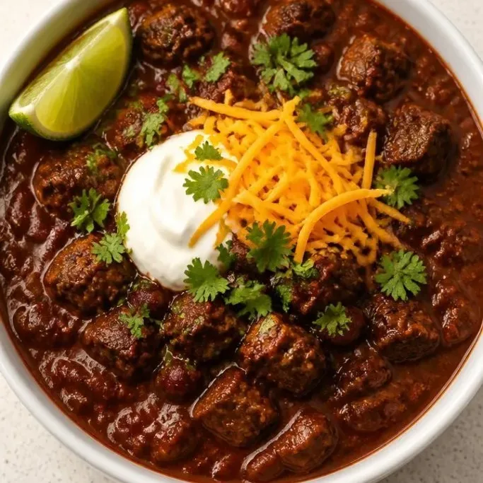 Smoky Brisket Chili (Stovetop or Slow Cooker) Brisket Chili Recipe