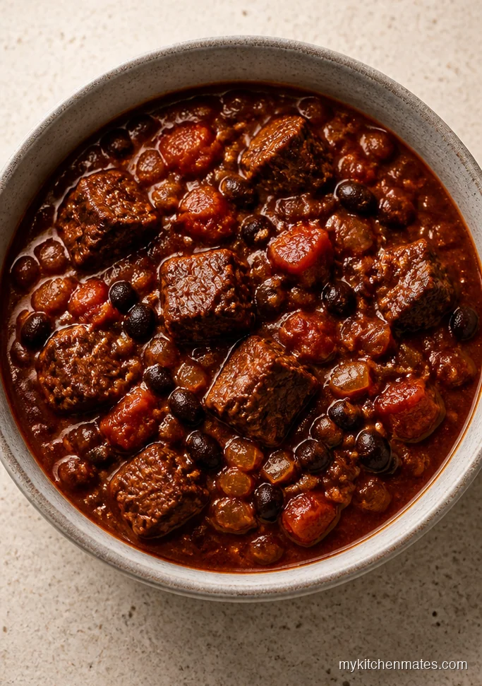 Brisket Chili with Black Beans