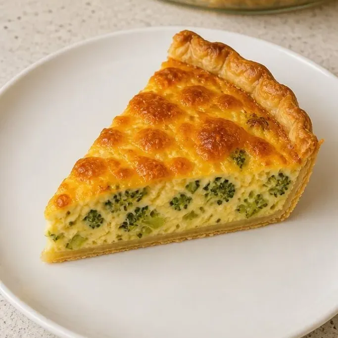 Broccoli and Cheese Quiche
