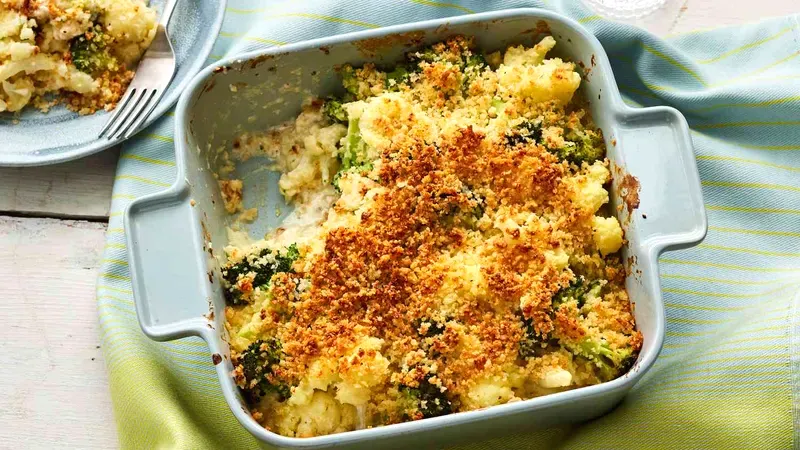 Broccoli & Cauliflower Casserole Food photo of Broccoli & Cauliflower Casserole