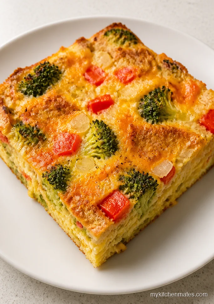 Broccoli Cheddar Egg Casserole