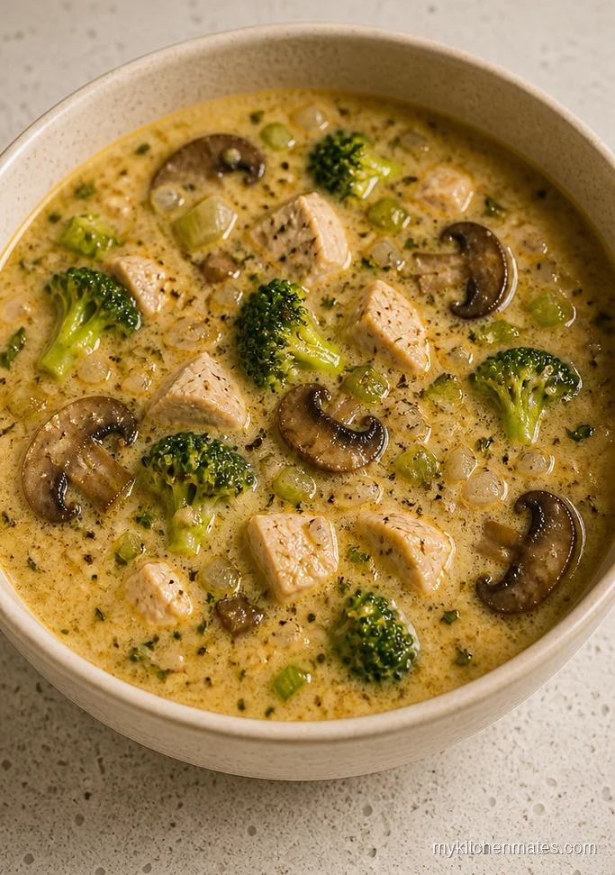 13 Chicken Mushroom Soup Recipes for Cozy Weeknights Broccoli Chicken Mushroom Soup