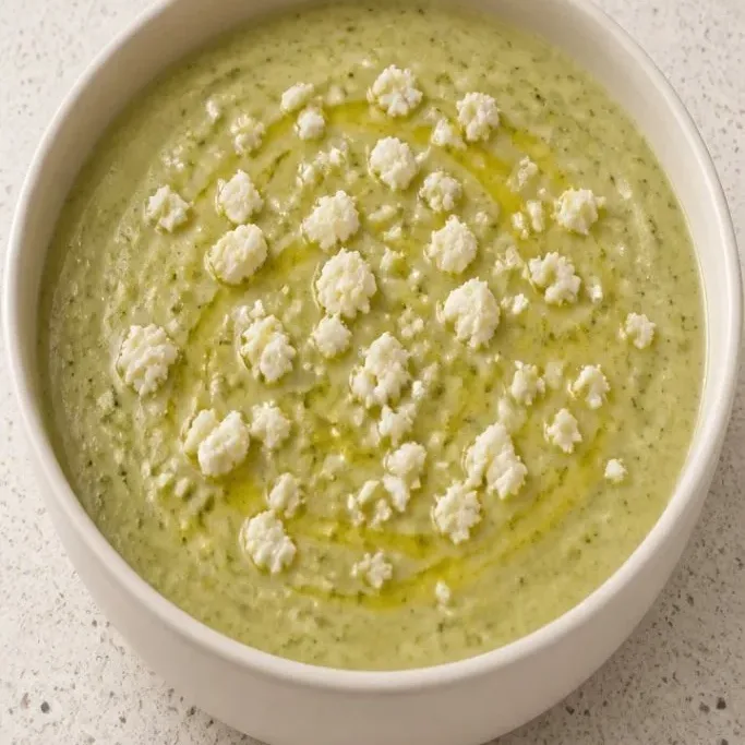 Creamy Broccoli Feta Soup (Ready in 30 Minutes) Broccoli Feta Soup