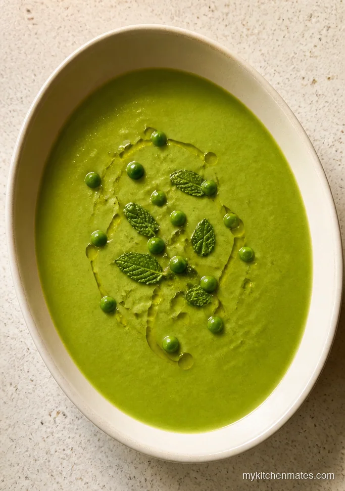 Broccoli Pea Soup with Mint