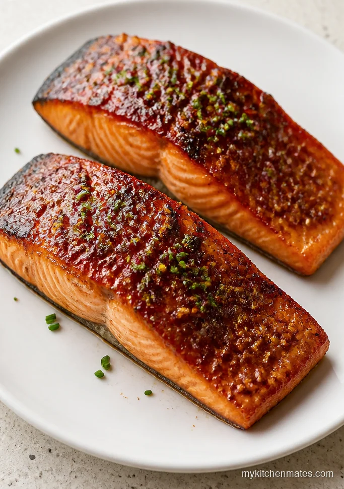 Broiled Salmon with Apple Butter Glaze