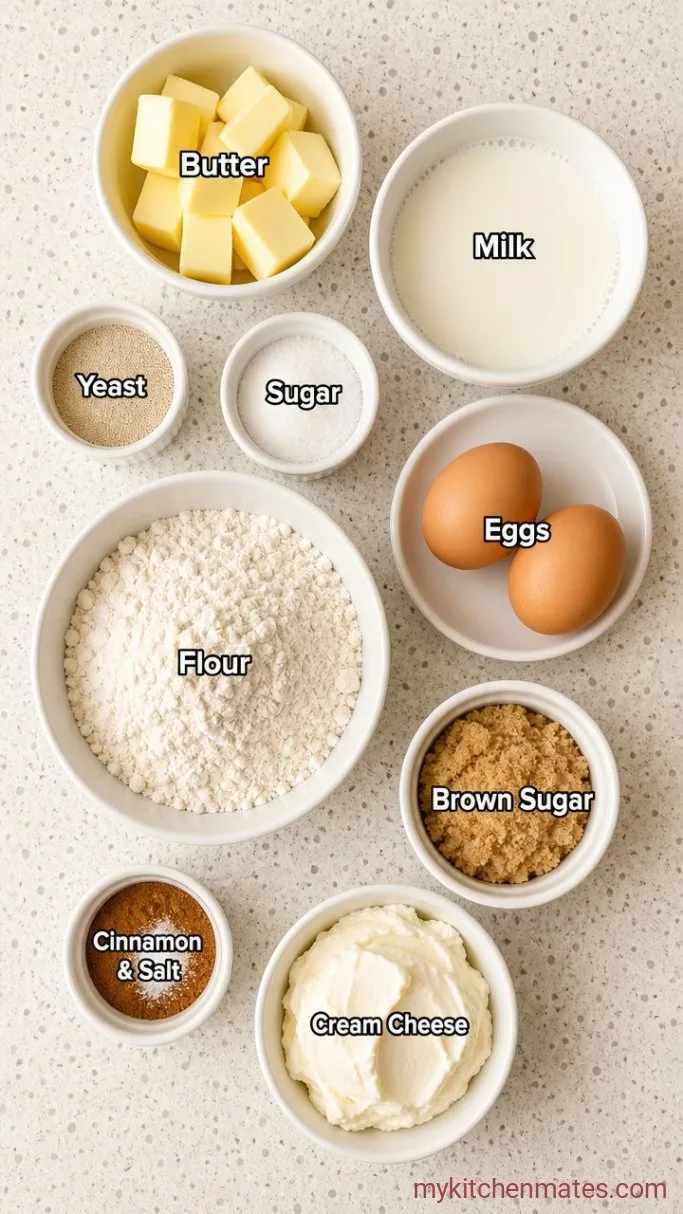 Brown Butter Cinnamon Rolls Ingredients