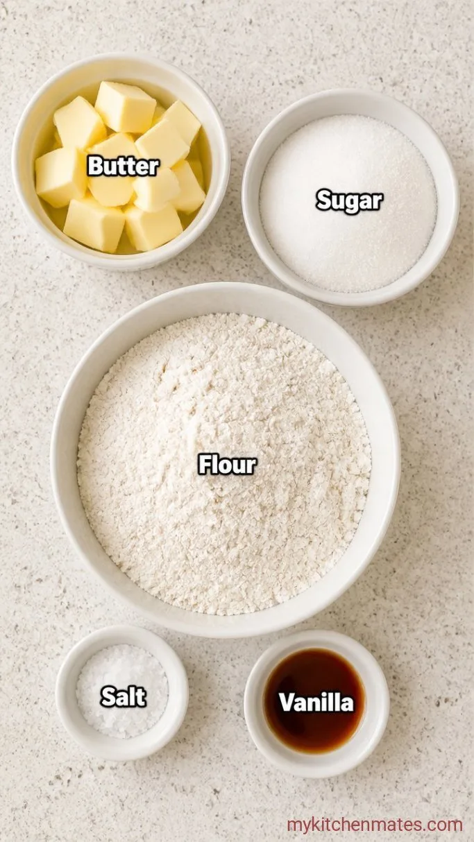 Brown Butter Shortbread Cookies Ingredients
